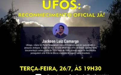 Terças Cósmicas aquece debate sobre reconhecimento oficial dos UFOs